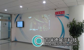 北京百瑞德攜手中國航信打造多媒體互動展示墻，圖文設(shè)計(jì)彰顯科技魅力
